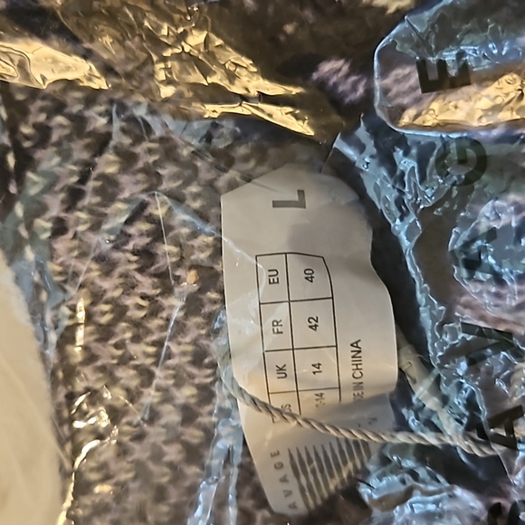 SAVAGE X FENTY FROST SMITTEN KNIT SWEATER NAVY BLUE SZ LARGE - Picture 10 of 11